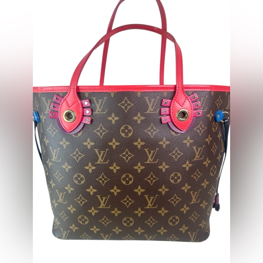Louis Vuitton Limited Edition Monogram Tote with Pink Accents - Picture 2 of 6